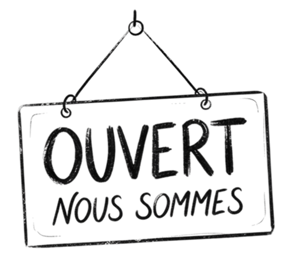 Ouvert — nous sommes